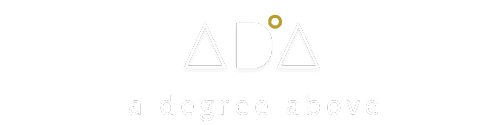 ADA Logo White on Transparent for Dark Background